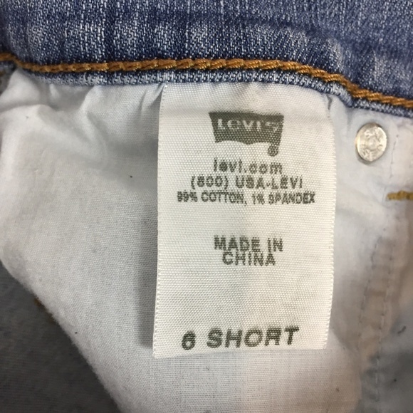 Levis 512 Perfectly Slimming Bootcut Jeans Women's 6 Short - Hemmed - Picture 6 of 13